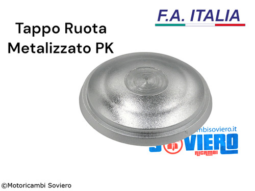 Tappo metallizzato ruota - tappo,