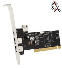 Scheda PCI-E Firewire 3+1 (4 porte) controller PCI Express X16 Fire Wire 1394a