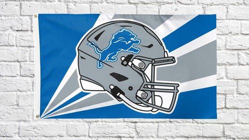 Bandiera casco detroit lions - bandiera,