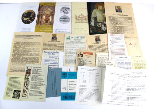 Lotto 25x brochure materiale - lotto,