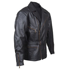 Giacca di pelle nera classica