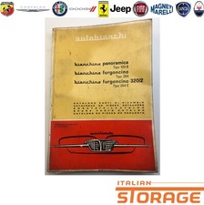 AUTOBIANCHI BIANCHINA PANORAMICA FURGONCINO CATALOGO RICAMBI USATO ORIGINALE