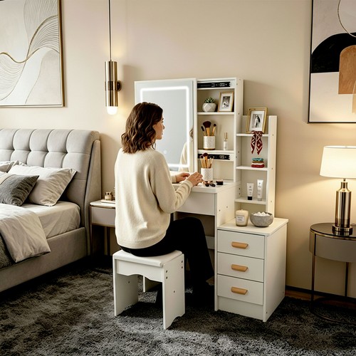 Piccola scrivania vanity con - scrivania,