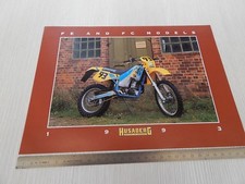 brochure originale moto Husaberg 1993 350 501 499 600 depliant prospekt