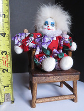 VINTAGE 5" Arlecchino Clown