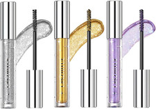 Set di 3 Mascara Colorati Glitterati, Impermeabili e Lunga Durata per Feste