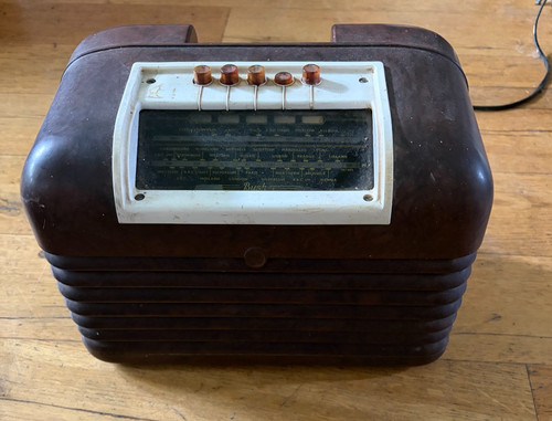 Vintage bush bakelite valve - bakelite,