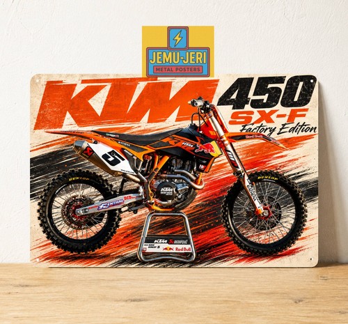 Ktm 450 insegna metallo - ktm,