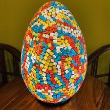 Lampada etnica multicolore da tavolo luce ambient