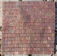 PIASTRELLE MOSAICO VETRO RAME BISAZZA colore 20.10(4) su rete