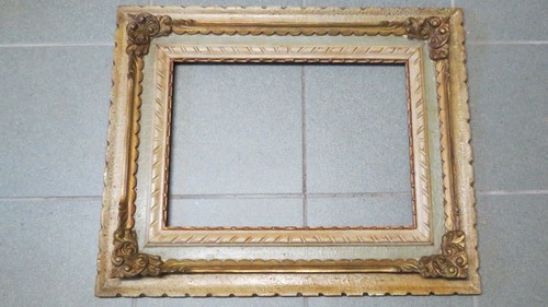 Vecchia cornice legno anni - in,