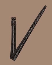 Cinturino coccodrillo marrone vintage Universal Geneve 9mm x 6mm