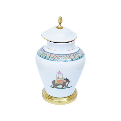 Vaso decorato con motivi - con,