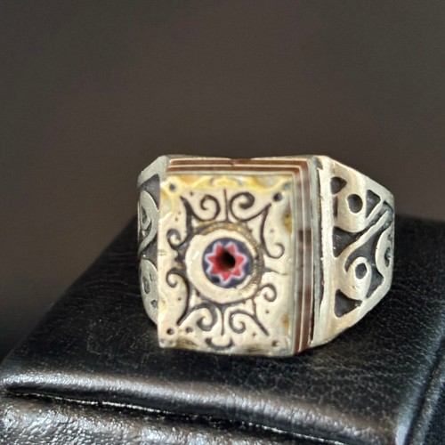 Anello spirale tribale - a,