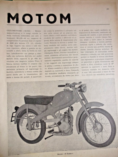 Articolo moto motom - articolo,
