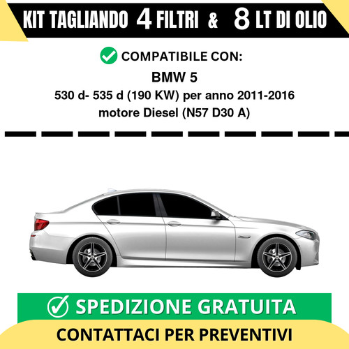 Tagliando per bmw - tagliando, 530d