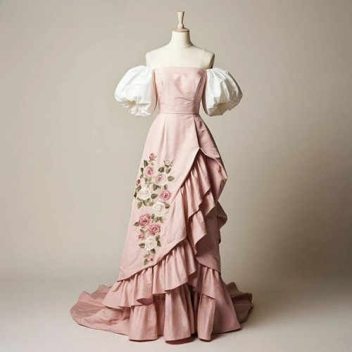 Abiti sera rosa spalle - abiti,