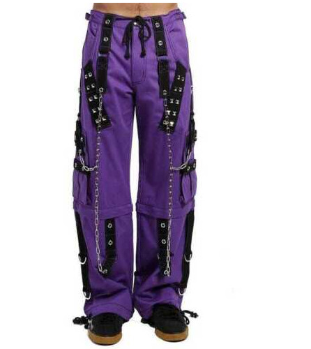 Pantaloni viola gotici - , bondage