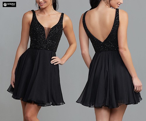 Vestito mini chiffon donna - mini,