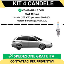KIT 4 CANDELE per FIAT Croma