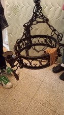 Antico lampadario ferro