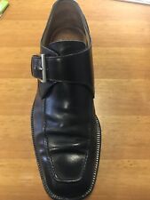 Mocassino CAMPANILE con fibbia. Tg.8 e 1/2. Nero