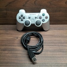 CONTROLLER PS3 ARGENTO SONY PLAYSTATION DualShock 3 Sixaxis SILVER CON CAVO