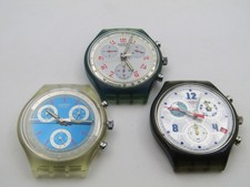 SET 3 OROLOGI SWATCH CHRONO