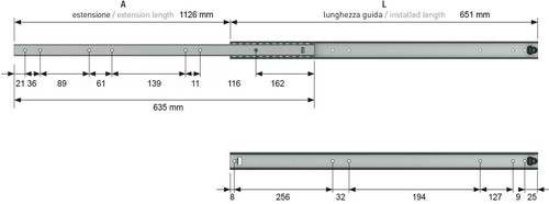 Coppia guide telescopiche - , su
