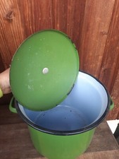 Pentola Smaltata Verde Vintage