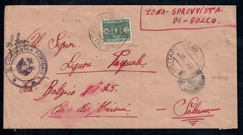 Storia postale luogotenenza - postale,