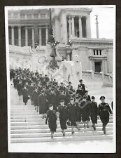 Fotografia donne fasciste in divisa - Altare della Patria - Roma - anni '30