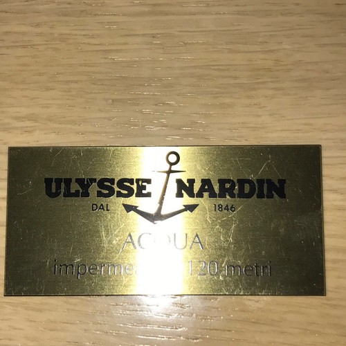 Ulysse nardin plaque acqua - ulysse,