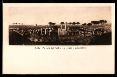 Ostia piazzale del teatro - teatro, con