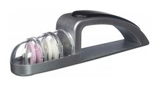 Global mino sharp plus affilatore coltelli in ceramica doppio stadio di affilatu