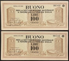 100 LIRE 1945 BUONO