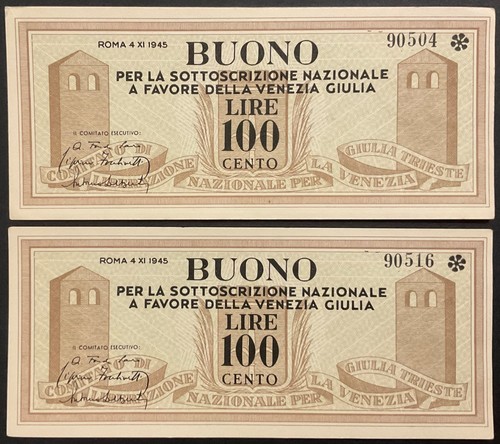 100 lire 1945 buono - 100,