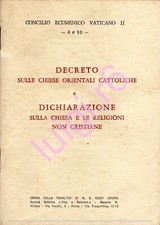 DECRETO SULLE CHIESE ORIENTALI CATTOLICHE - Concilio Ecumenico Vaticano II