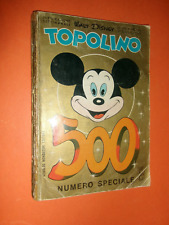 TOPOLINO numero 500 buono senza farfalla con i punti