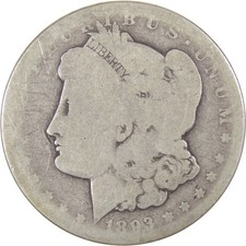1893 CC Morgan Dollar AG circa