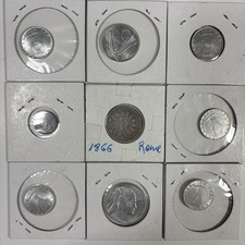 Lotto di (9) monete Italia +