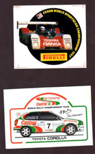 sg3  lotto n° 2 adesivi Toyota e Exxon Championship anni '90 Pirelli Castrol