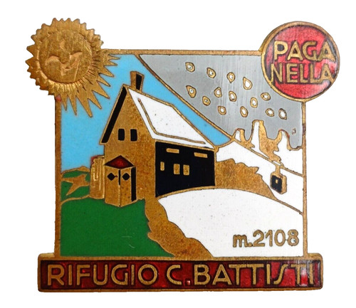 Spilla rifugio battisti - rifugio,