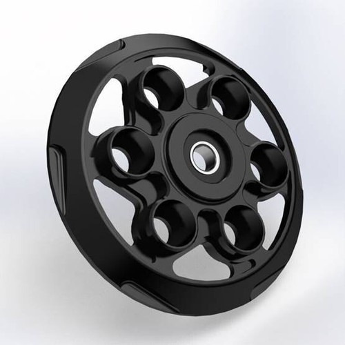 Piattello spingidisco nero per