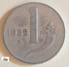 Moneta  da Lire 1 del 1955 - REPUBBLICA ITALIANA   (Cornucopia  /  Circolata)