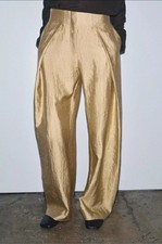 PANTALONE ZARA METALLIZZATO