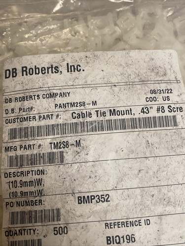 Panduit tm2s8 m - (500ea),