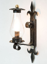 LINEA VECCHI TEMPI CRUCCOLINI LANTERNA PICCOLA ferro e vetro soffiato 1 luce