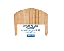 RECINTO STACCIONATA STECCATO VAMPIRO ARCO IN LEGNO CM. 54X47H PEZZI 4