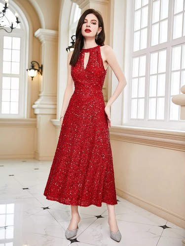 Vestito abito elegante lungo - elegante,